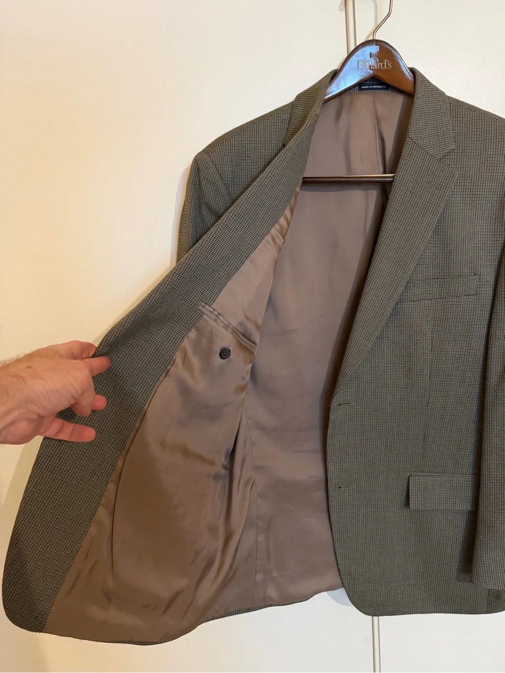 American Living Brown Houndstooth Sport Coat